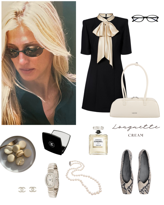 LONGUETTE Shoulder Bag - CREAM