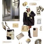 MELROSE Shoulder Bag - NUT CREAM