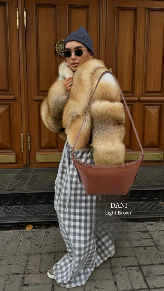 Bolso de hombro DANI - LIGHT BROWN