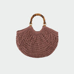 Borsa in paglia ABYSS - MAUVE