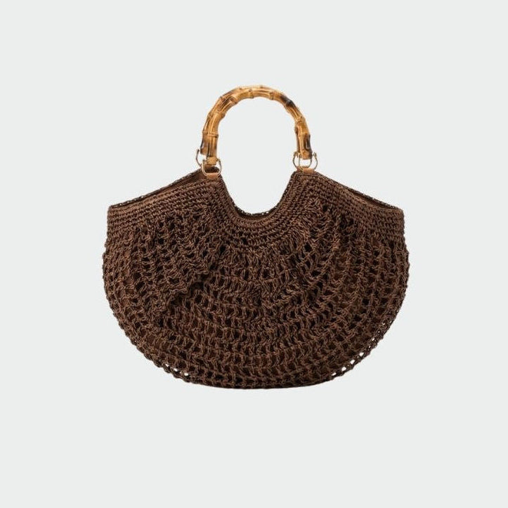 ABYSS Straw Bag - BROWN