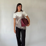 MELISSA BIG Shoulder Bag - BURGUNDY