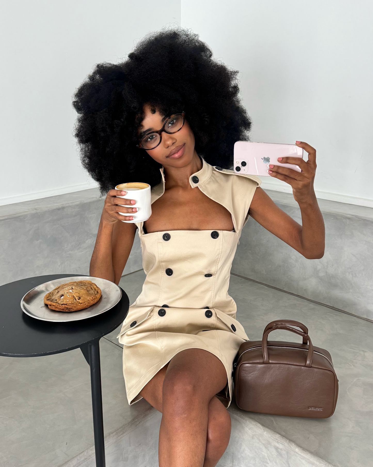 Borsa bauletto BLAKE - COFFEE