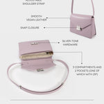 Borsa a tracolla AURA - LAVANDER
