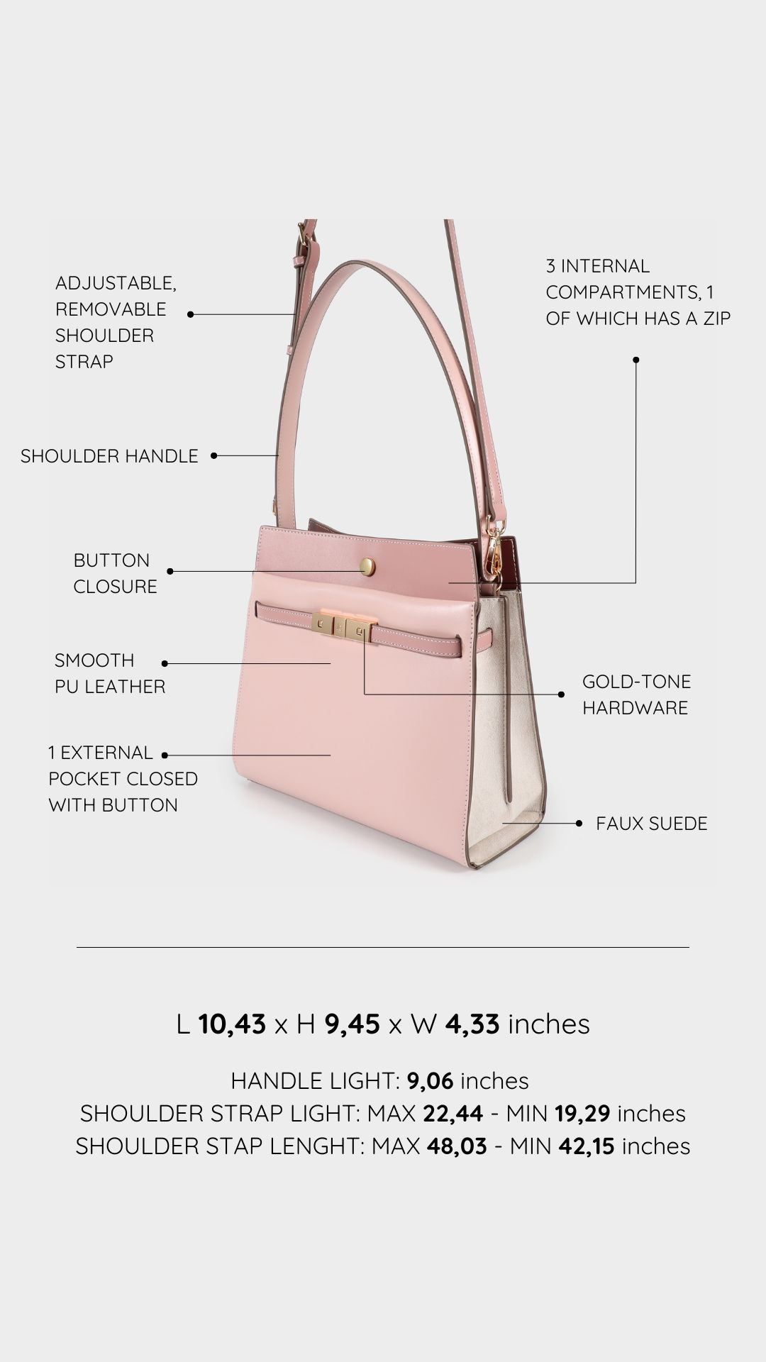 GRACE 5.0 Shoulder Bag - PINK