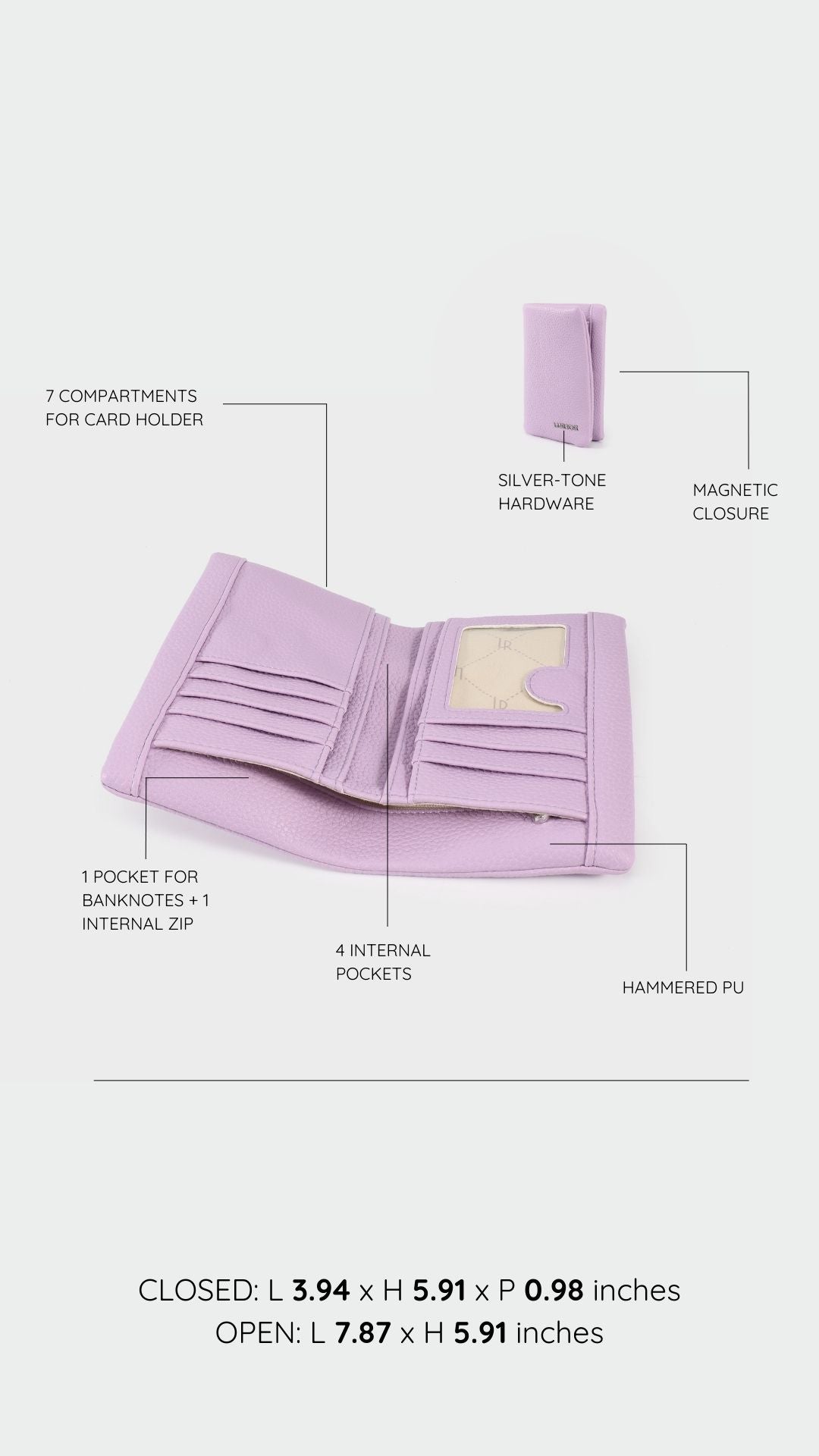 Portafoglio CHERYL BIG - LILAC
