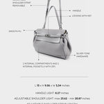 QUINN shoulder bag - GREY