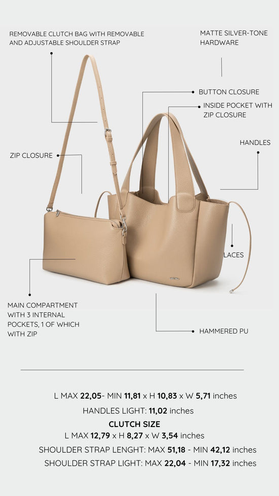 Borsa a spalla NEW MELISSA - TAUPE