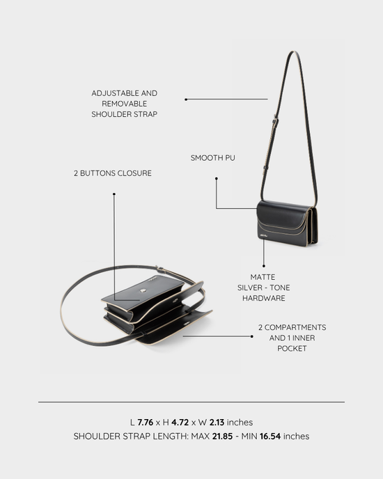 Borsa a spalla ARIANA - BLACK