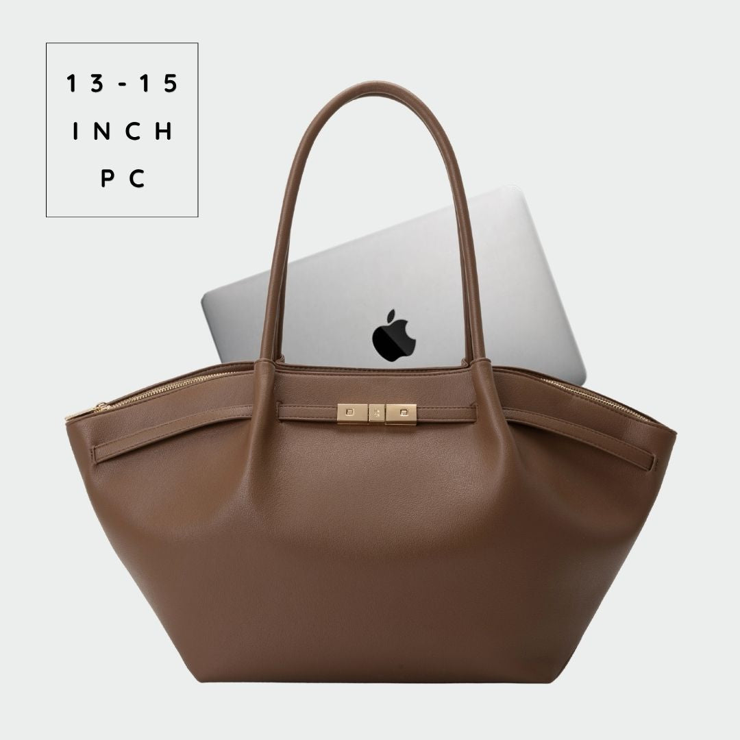 Borsa a spalla BRIELLE BIG - BROWN - PREVENDITA