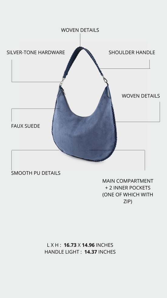 BORSA A SPALLA AURORA - BLUETTE