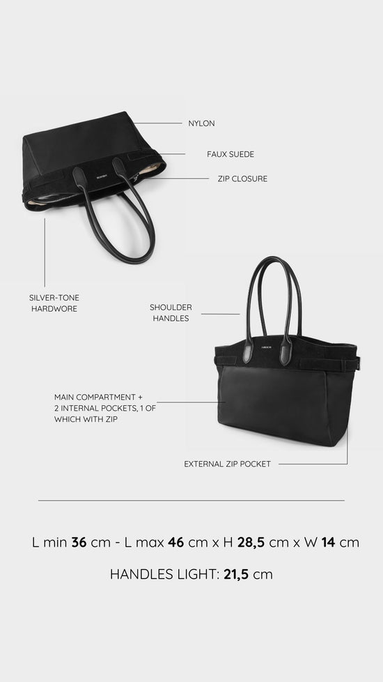 Maeve Shoulder Bag - BLACK SILVER