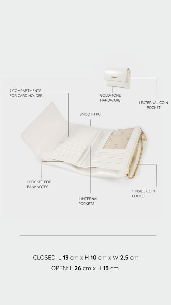 Portafoglio FANNY WALLET - WHITE