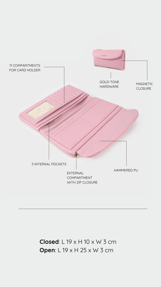 Portafoglio GEORGIE WALLET - PINK
