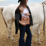 GRACE SUEDE MEDIUM Handbag - CAMEL