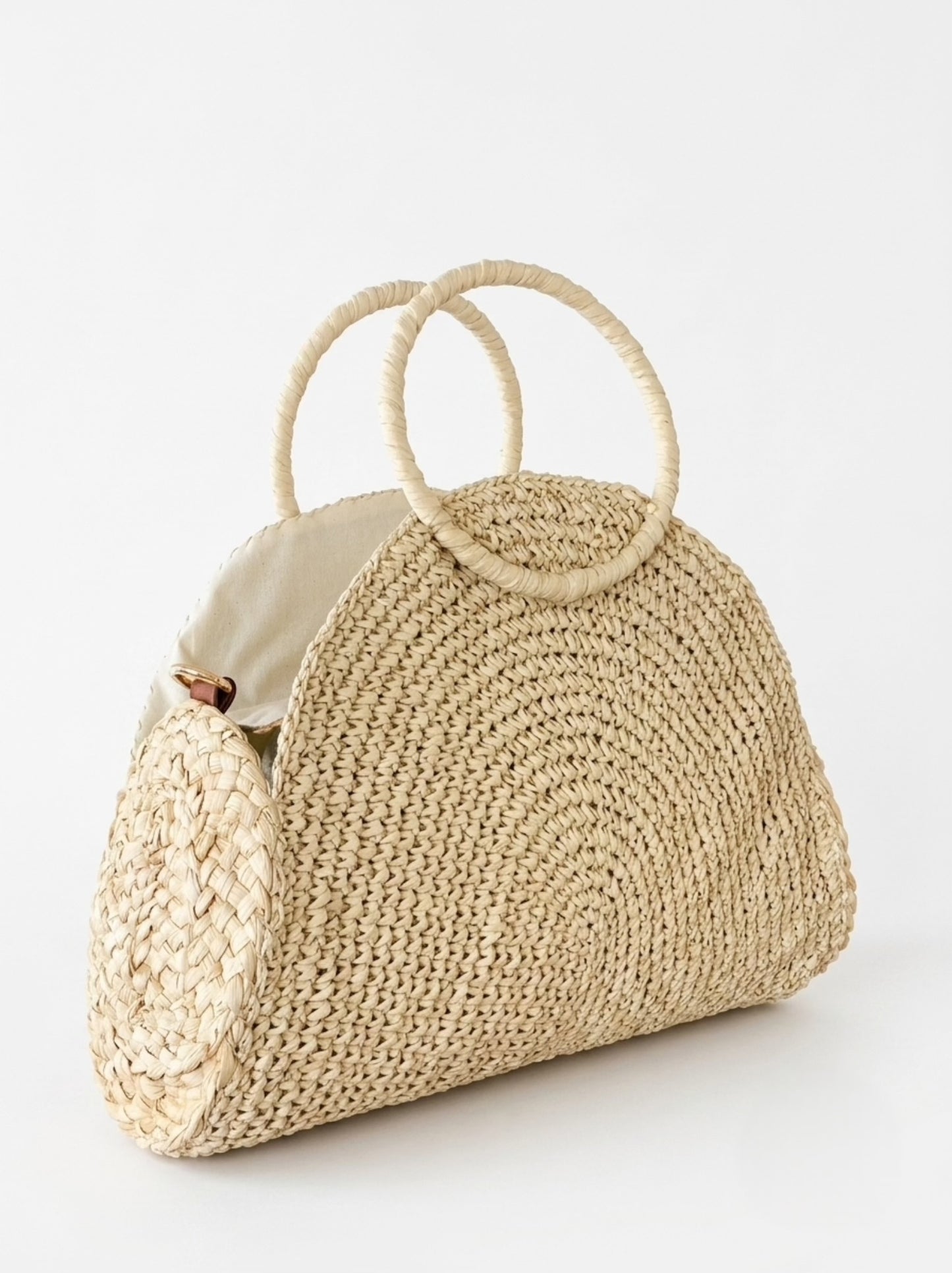 Bolso de paja DUNE - BEIGE