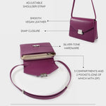 Borsa a tracolla AURA - VIOLET