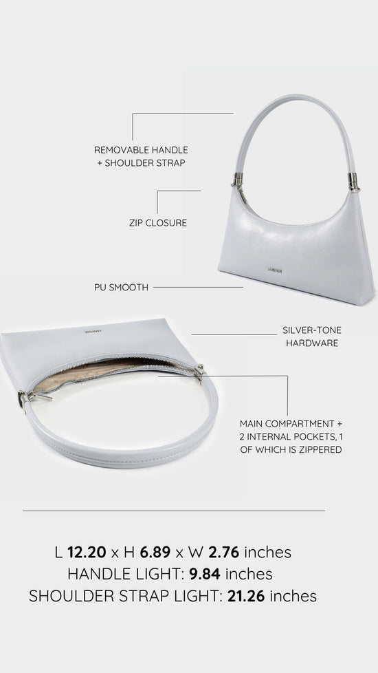 Borsa a spalla MAIA - LIGHT BLUE