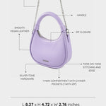 Mini handbag LADY -LILAC