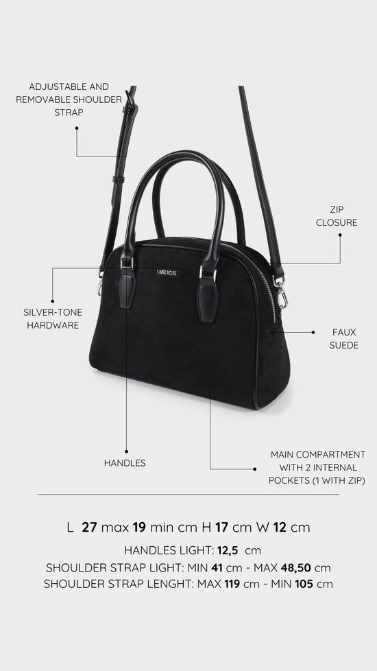 Borsa a tracolla DIANA   - NERO