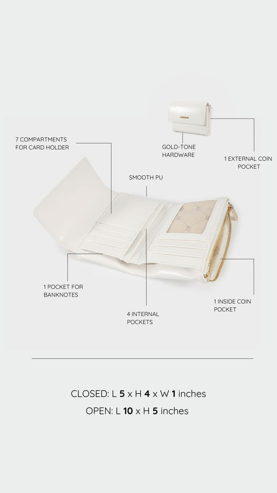 Portafoglio FANNY WALLET - WHITE