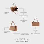 Shoulder bag IVORY - CARAMEL RULE