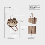 MOMMY BAG organizer bag - TAUPE BUNNY