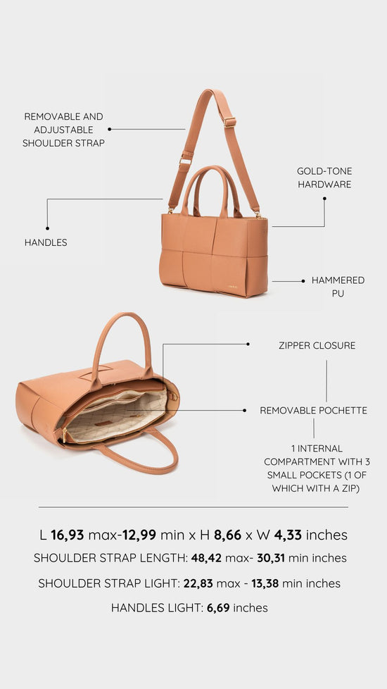 ROSY Handbag - SOFT BROWN