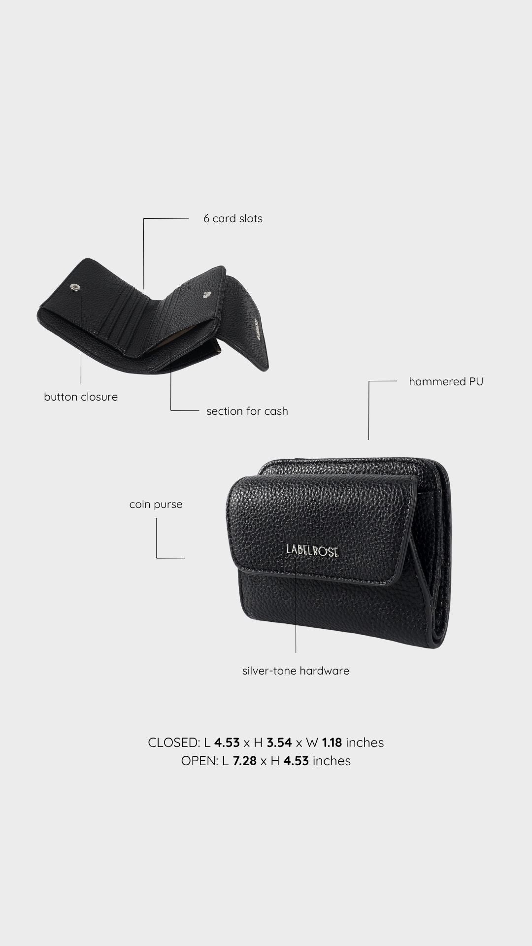 Portafoglio MISTY WALLET - BLACK