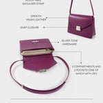 Borsa a tracolla AURA - VIOLET