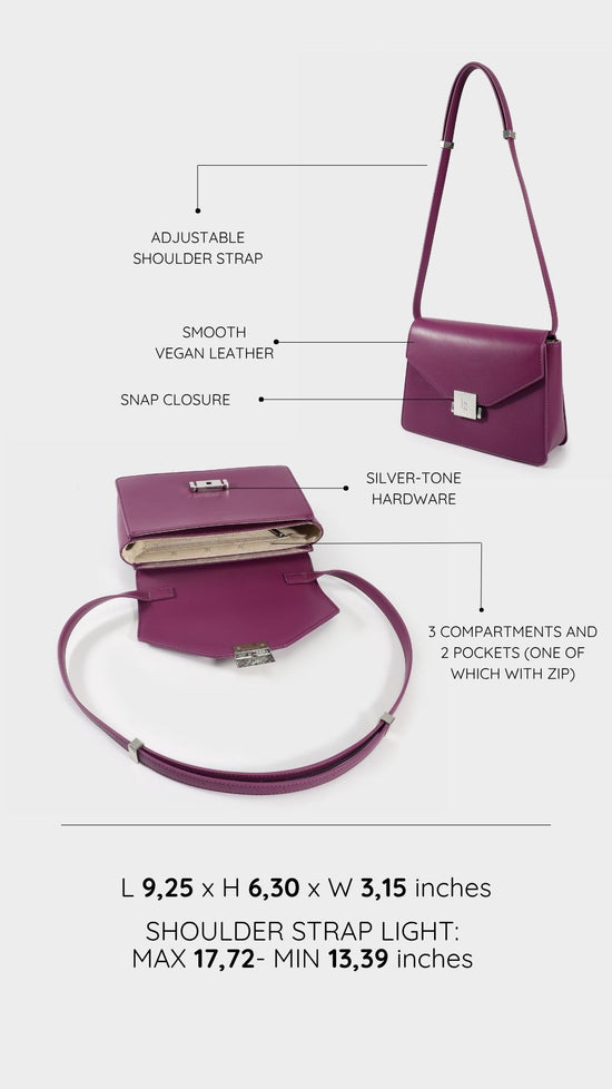 Borsa a tracolla AURA - VIOLET
