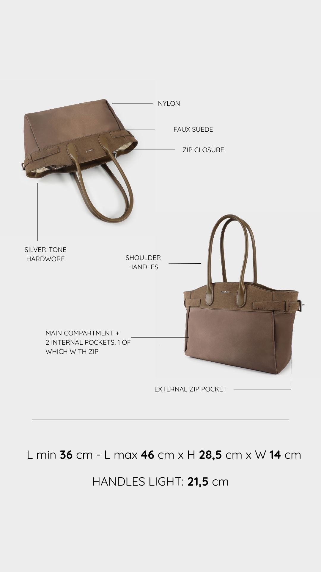 Maeve Shoulder Bag - MUD