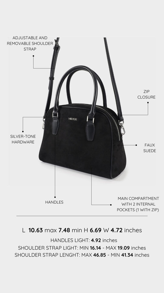 Borsa a tracolla DIANA   - NERO