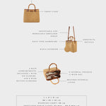 Borsa a mano MARGOT BIG BAMBOO  LE - BRUNT BROWN