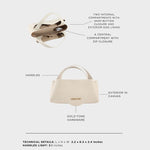 Borsa a mano IVORY SMALL - ECRU WHITE