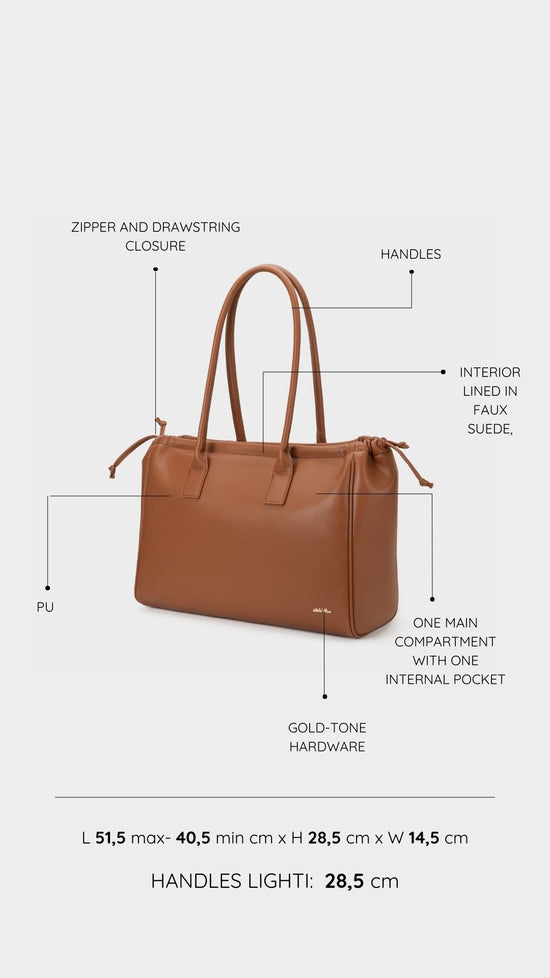 Borsa a spalla SKYLER  - BROWN