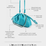 Borsa a tracolla JUDY - TURQUOISE