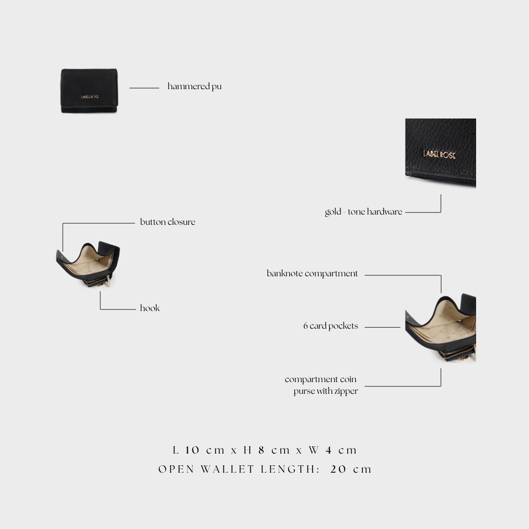 Portafoglio ELLEN WALLET SMALL- BLACK