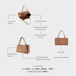 Shoulder bag IVORY - CARAMEL RULE
