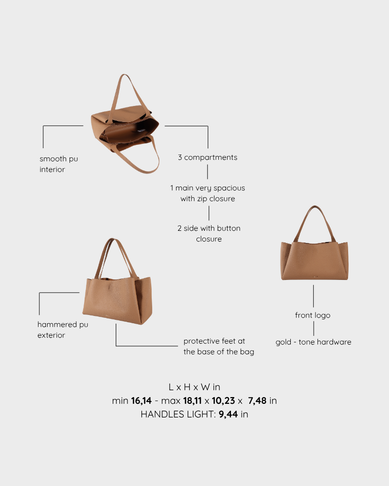 Shoulder bag IVORY - CARAMEL RULE