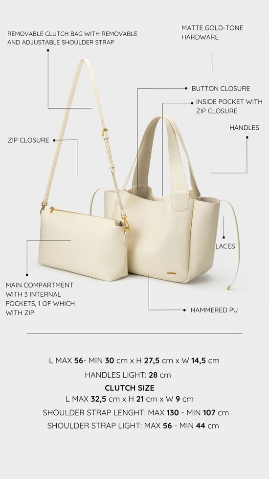 Borsa a spalla NEW MELISSA - CREAM