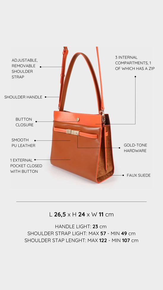 Borsa a spalla GRACE 5.0 - LIGHT BROWN