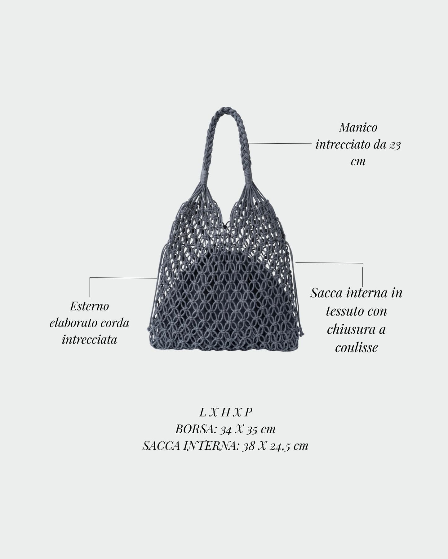 BREEZE Straw Bag - BLUE