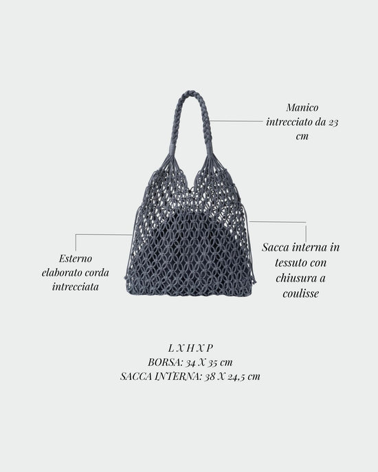 BREEZE Straw Bag - BLUE