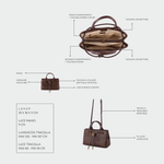MEGAN Handbag - BROWN CAPPUCCINO