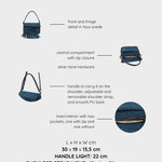 Borsa a spalla MEREDITH - TEAL
