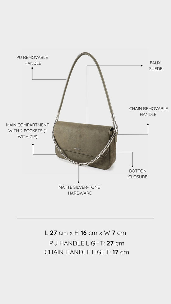 Borsa a spalla MELANY- VERDE