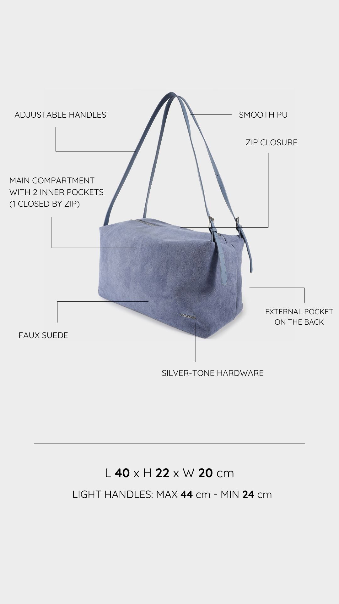 Shopping bag a spalla SIDNEY - BLUETTE