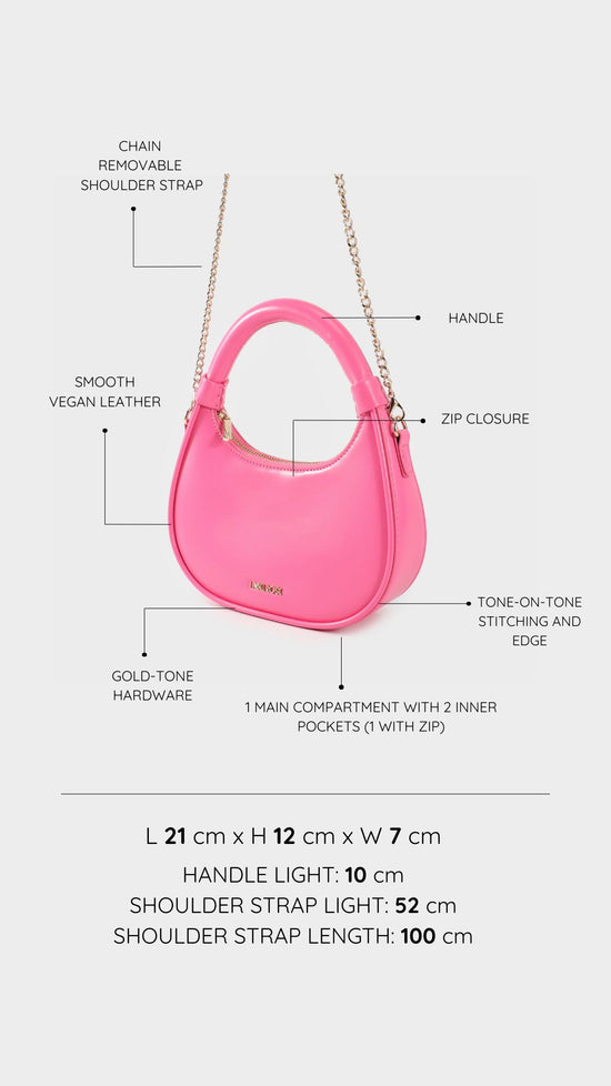 Mini bag a mano LADY - HOT PINK