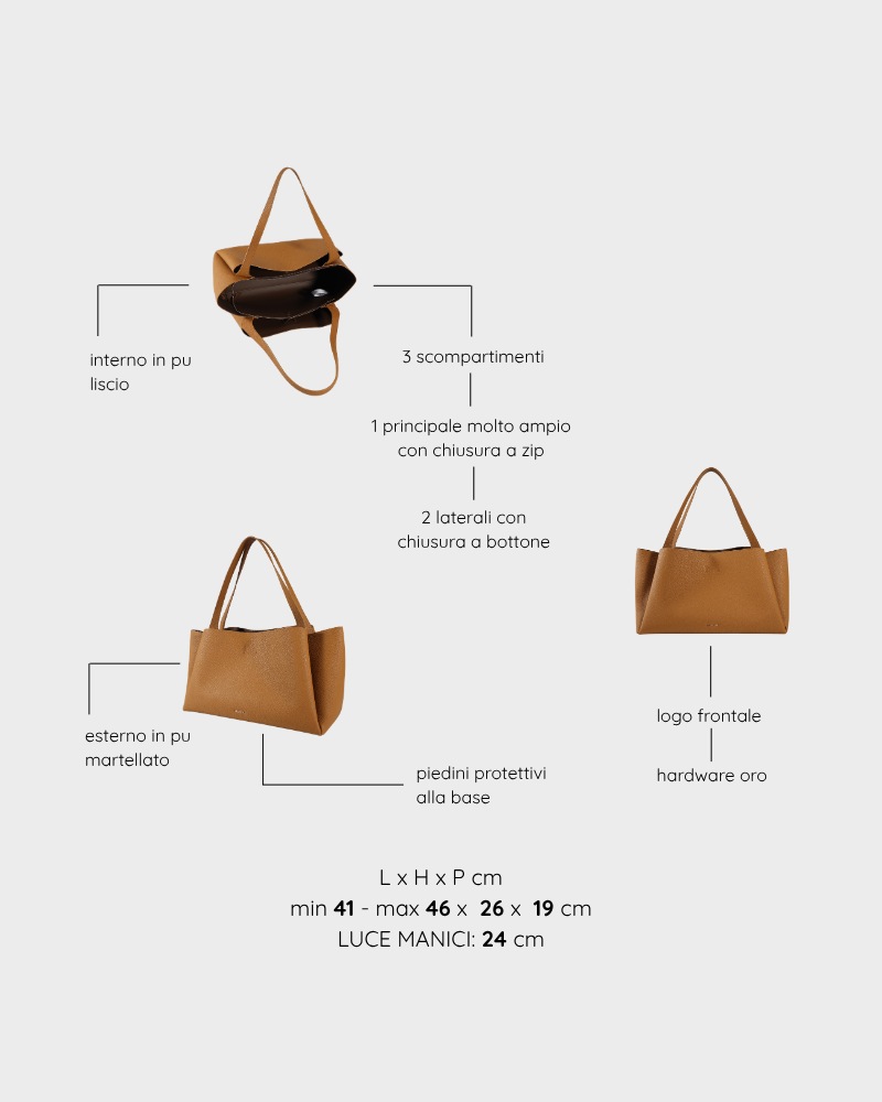 IVORY Shoulder Bag - AMERICAN COFFEE